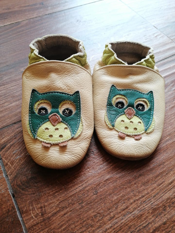 Hobea Leder-Krabbelschuhe 
