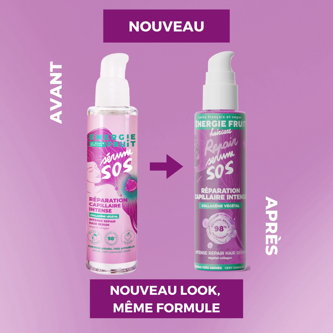 Energie Fruit SOS Intense Repair Hair Serum - Zelo poškodovani lasje - Rastlinski kolagen