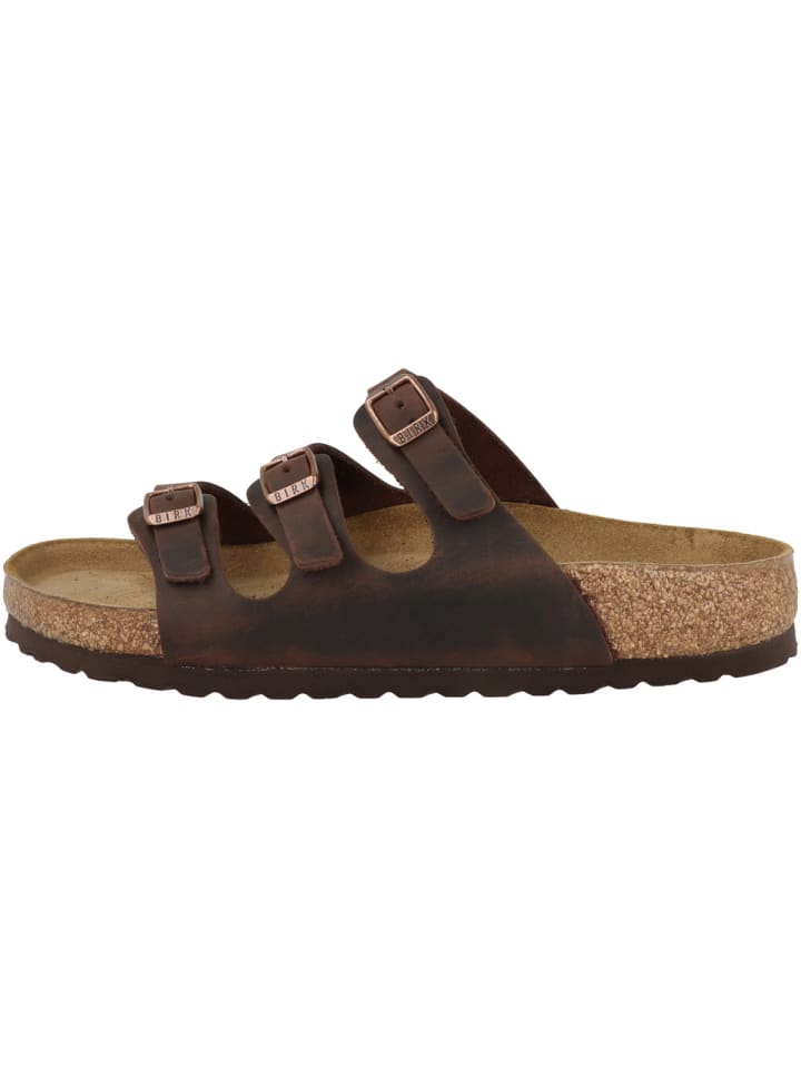 Birkenstock Sandale Florida SFB geöltes Nubukleder Weichbettung normal in dunkelblau günstig kaufen