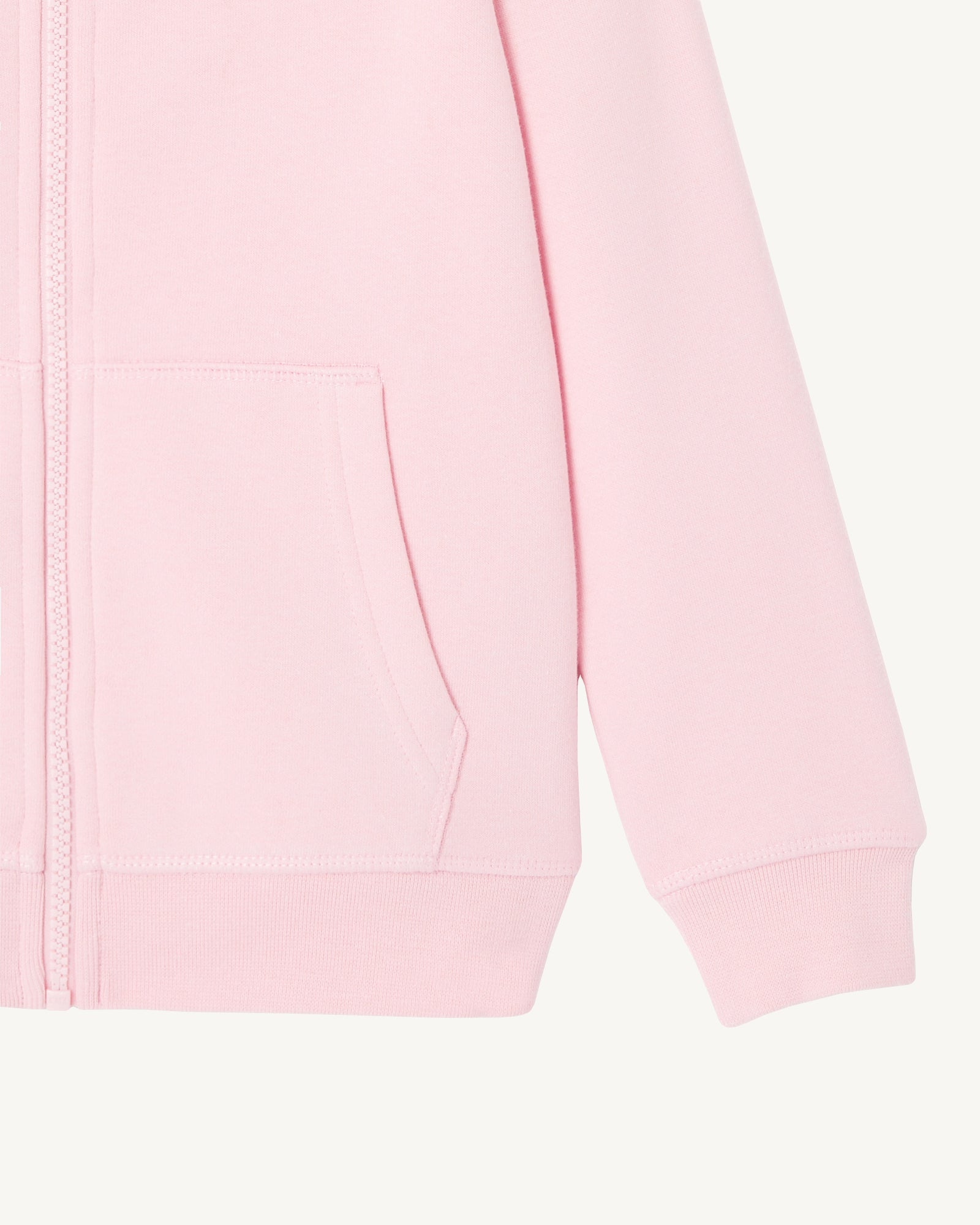 Sweat à capuche enfant en coton biologique Rose pêche Tijuana