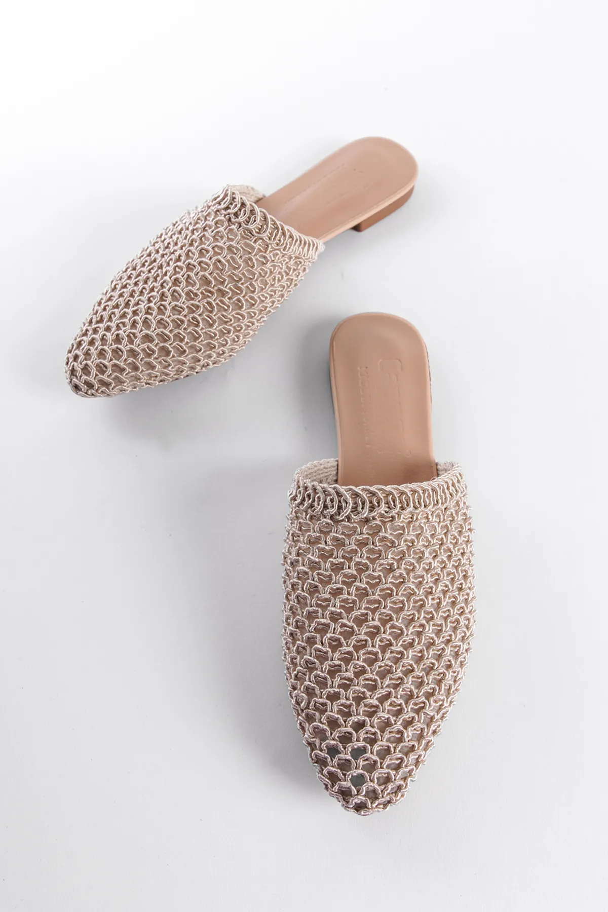 Capone Outfitters  Pantolette - Beige - Flacher Absatz