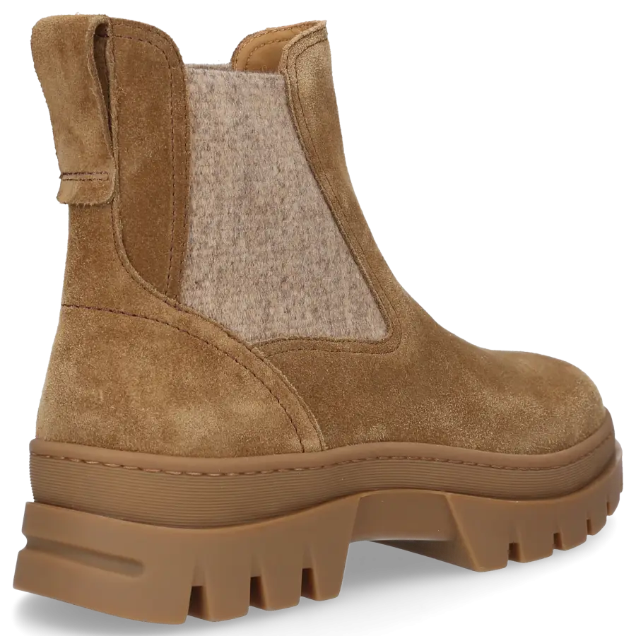 Henderson - Chelsea Boots ALMA Veloursleder - beige