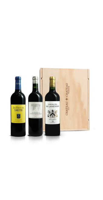 Bordeaux Coffret - Seconds Vins (3 bt) Chevalier de Lanessan 2018, Haut-Médoc - Allées de Cantemerle 2015, Haut-Médoc - Hauts de Smith 2018, Pessac-Léognan