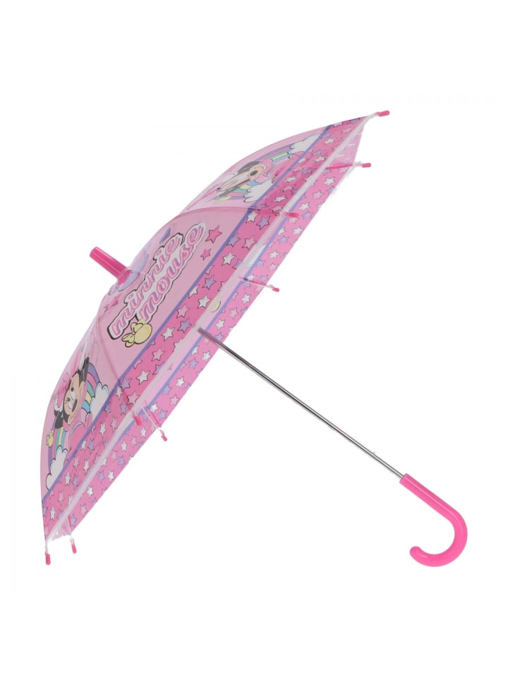Disney Minnie Mouse Minnie Maus Kinder Regenschirm für Mädchen 68 cm Durchmesser in Rosa günstig kaufen onesize