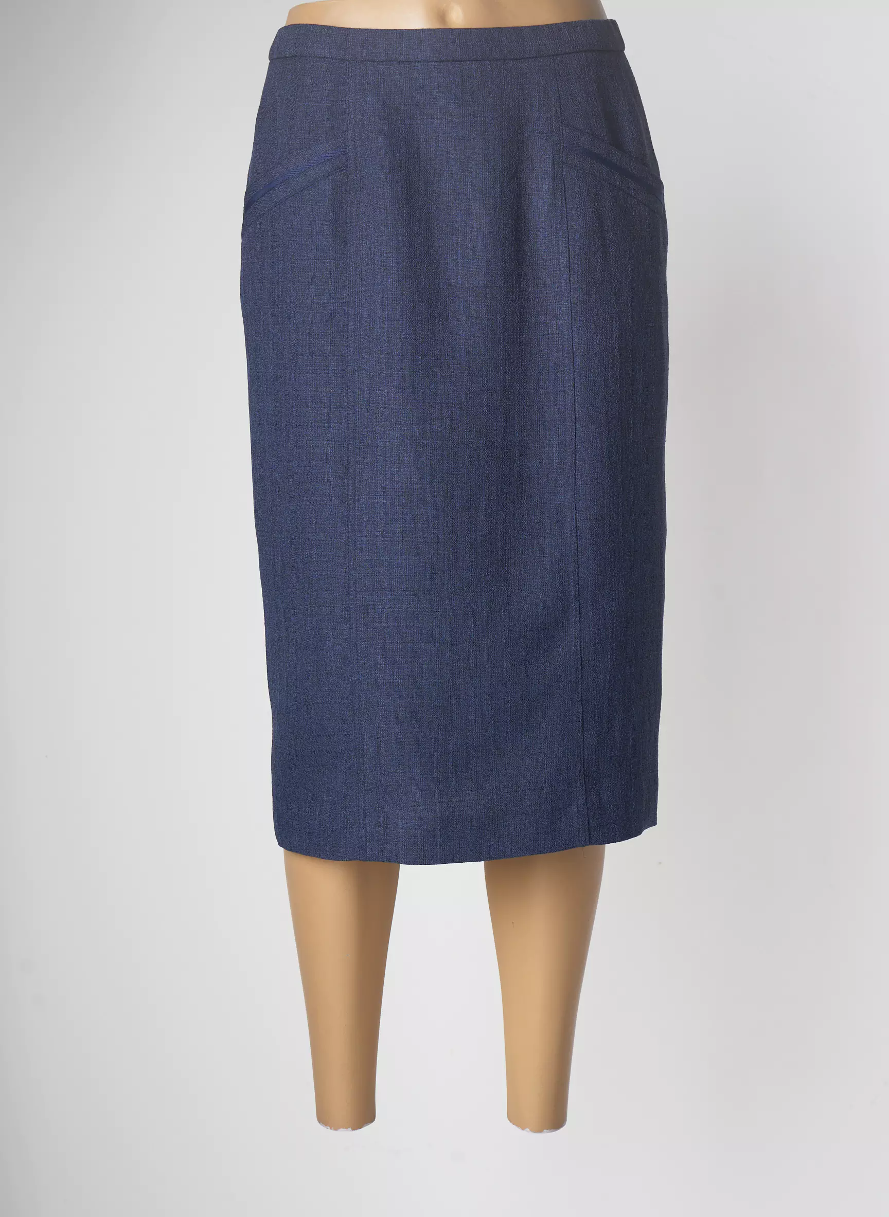 Pauporte Jupes Mi Longues Femme couleur bleu