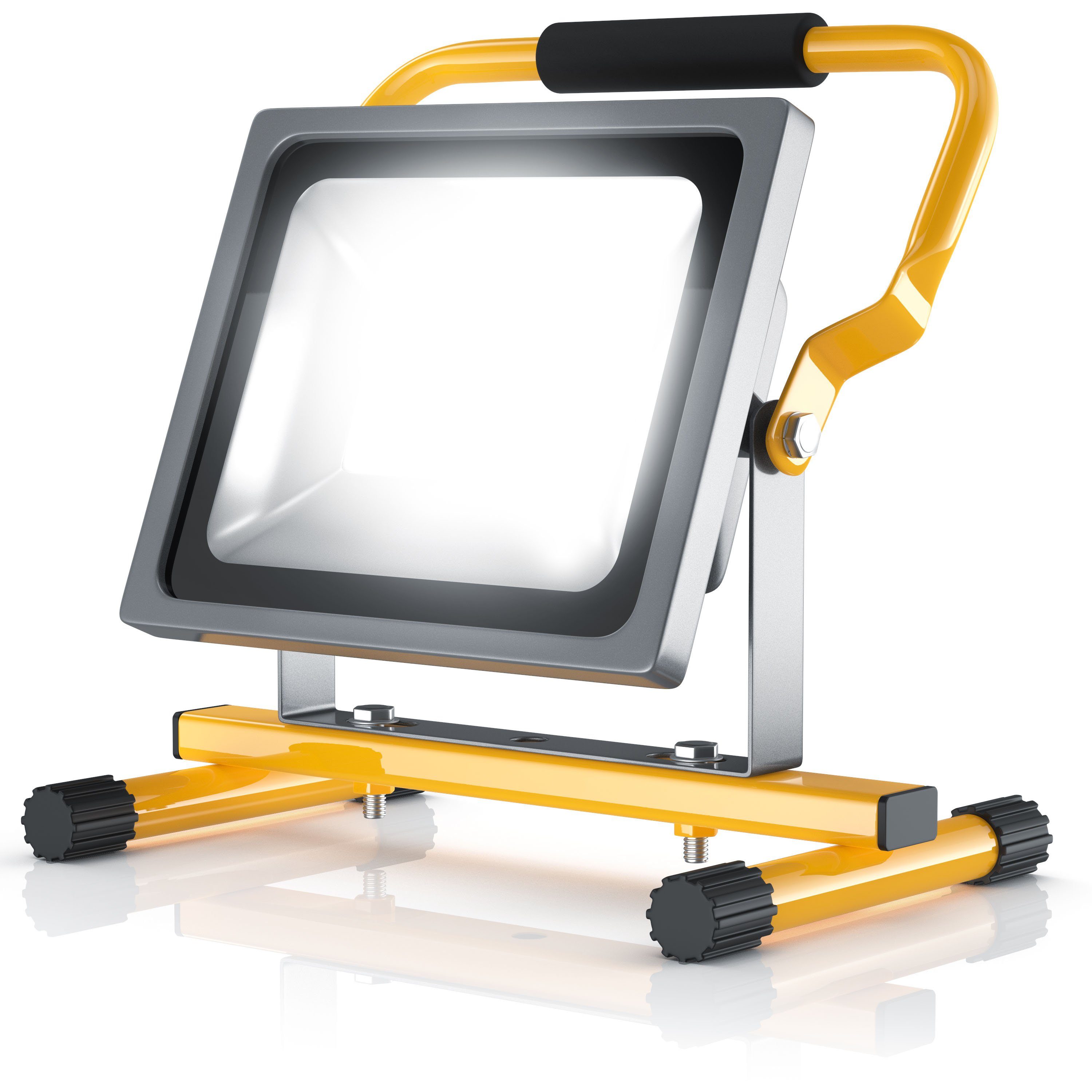 Brandson Baustrahler, LED, für Innen- & Außenbereich, 30W, 2500 Lumen, IP65 (wasserfest)