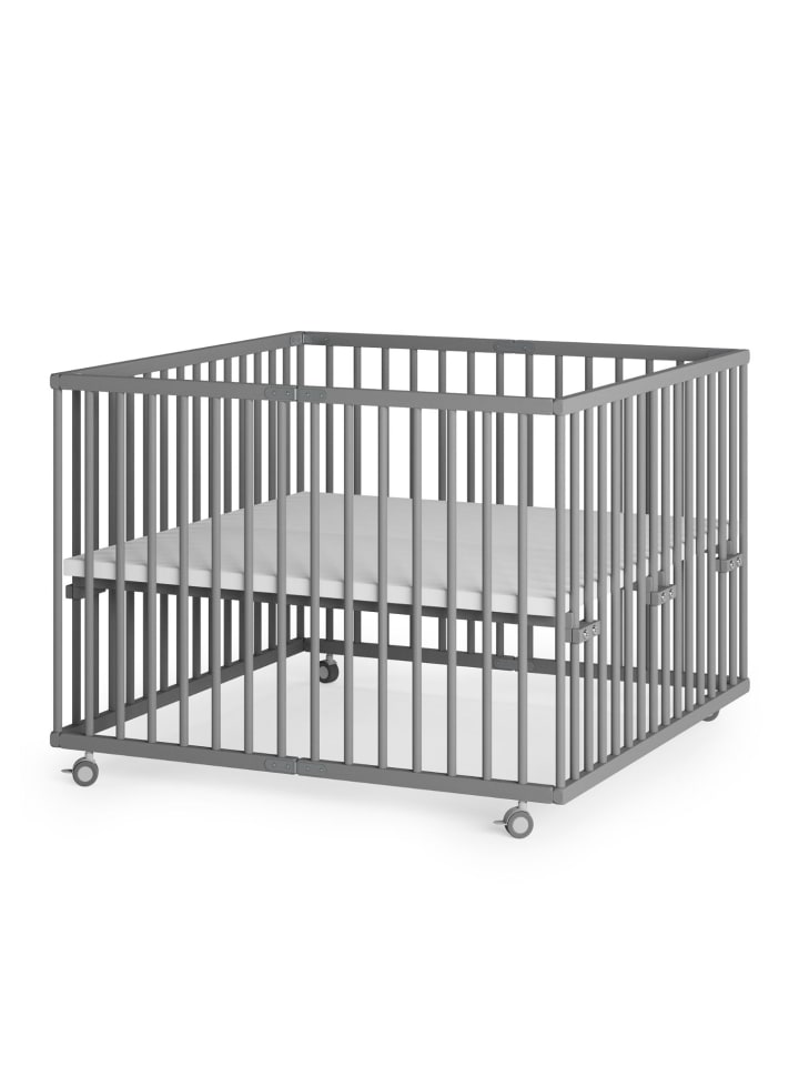 Sämann Sämann Laufgitter faltbar - grau - Premium Kollektion günstig kaufen 100x100 cm