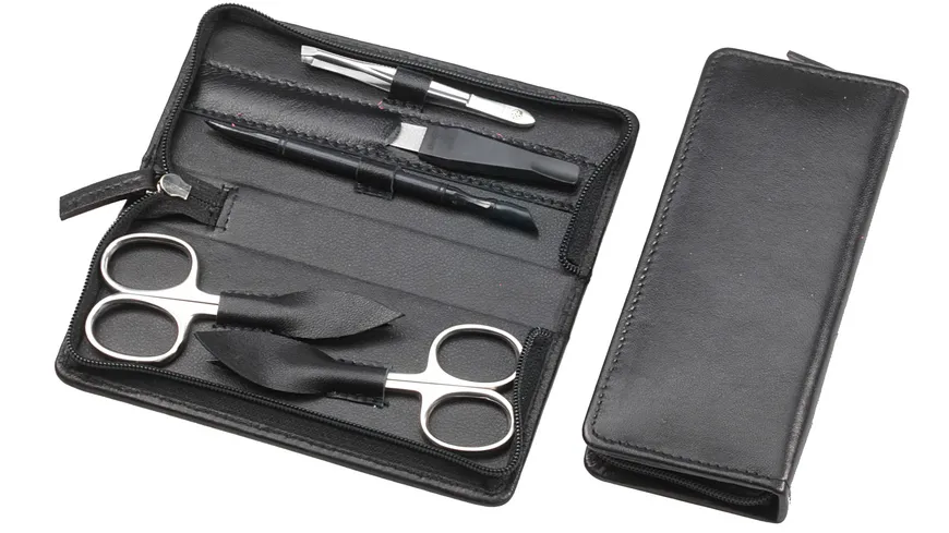 Kniebes Maniküre-Etui Nappa-Leder 6-teilig