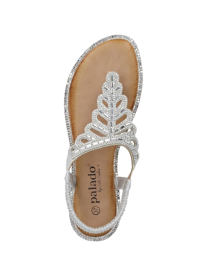 palado Riemchensandalen in silver shiny combi günstig kaufen
