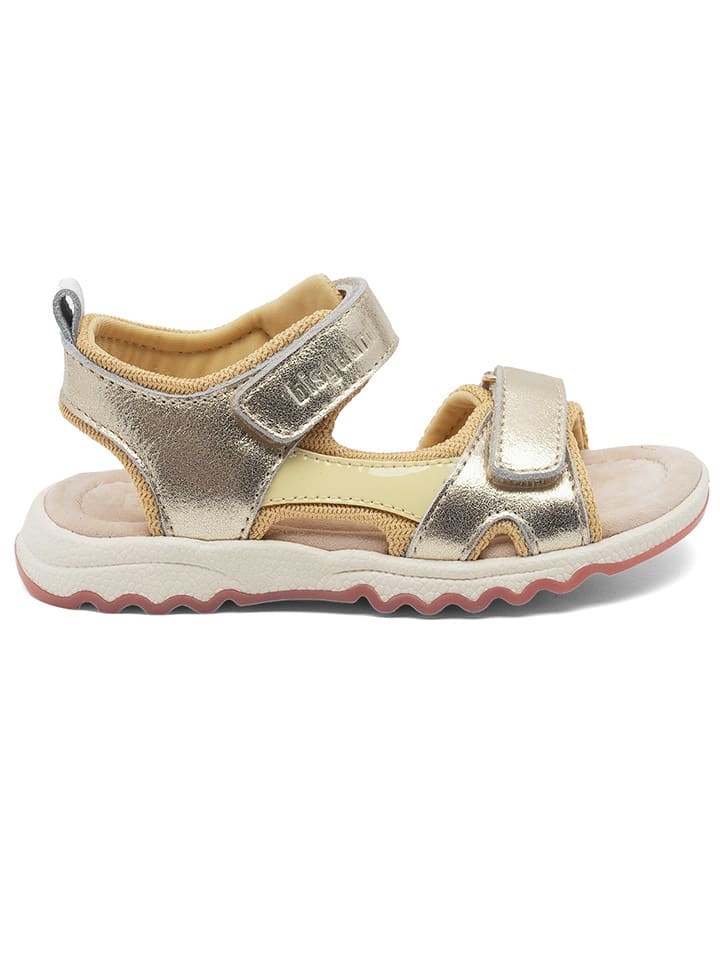 bisgaard Leder-Sandalen in Gold günstig kaufen