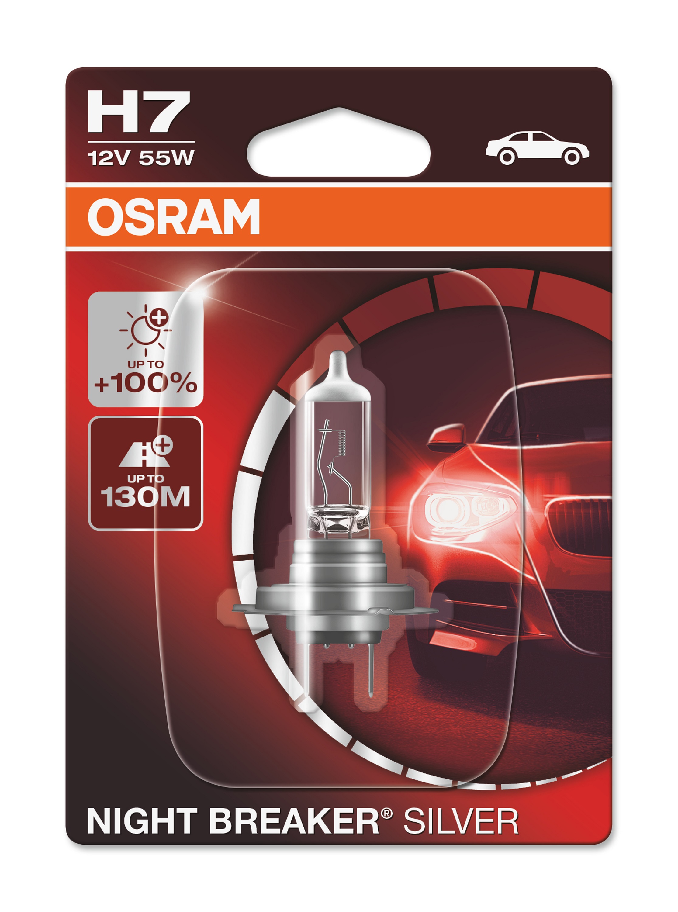OSRAM Night Breaker Silver H7 12 V 55-W, 1 Stück - ATU