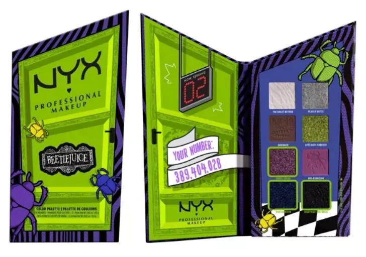 NYX Beetlejuice Shadow Palette akių šešėlių paletė