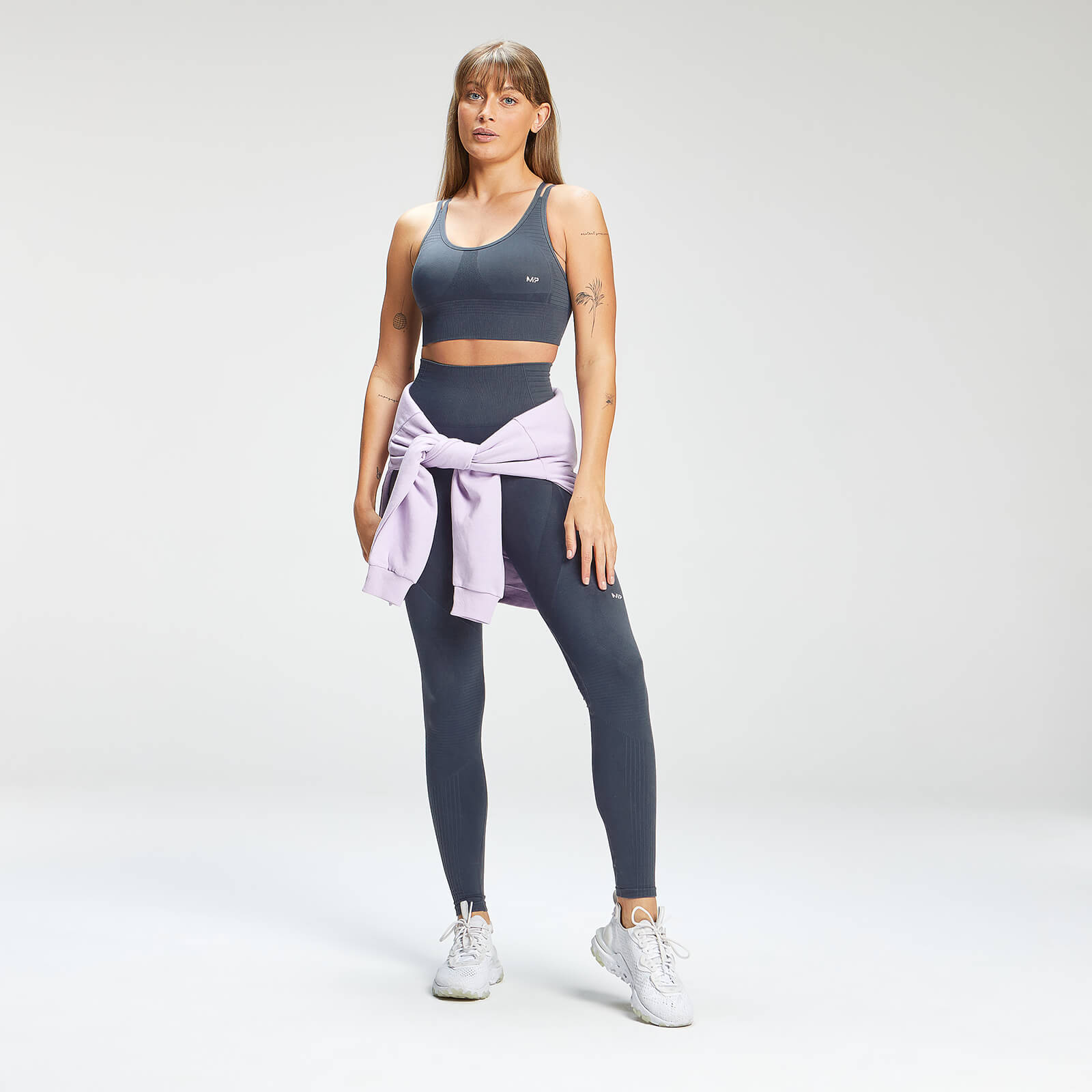 Brassière de sport sans coutures MP Tempo pour femmes – Anthracite