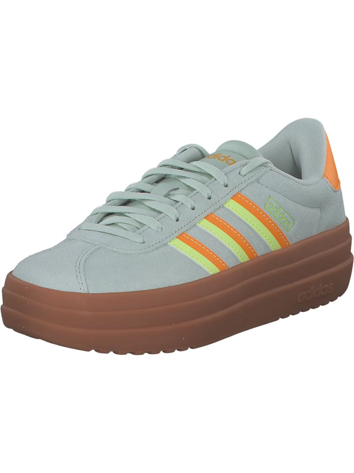 adidas Schnürschuhe in linen green/orange/hi-res yell günstig kaufen 38