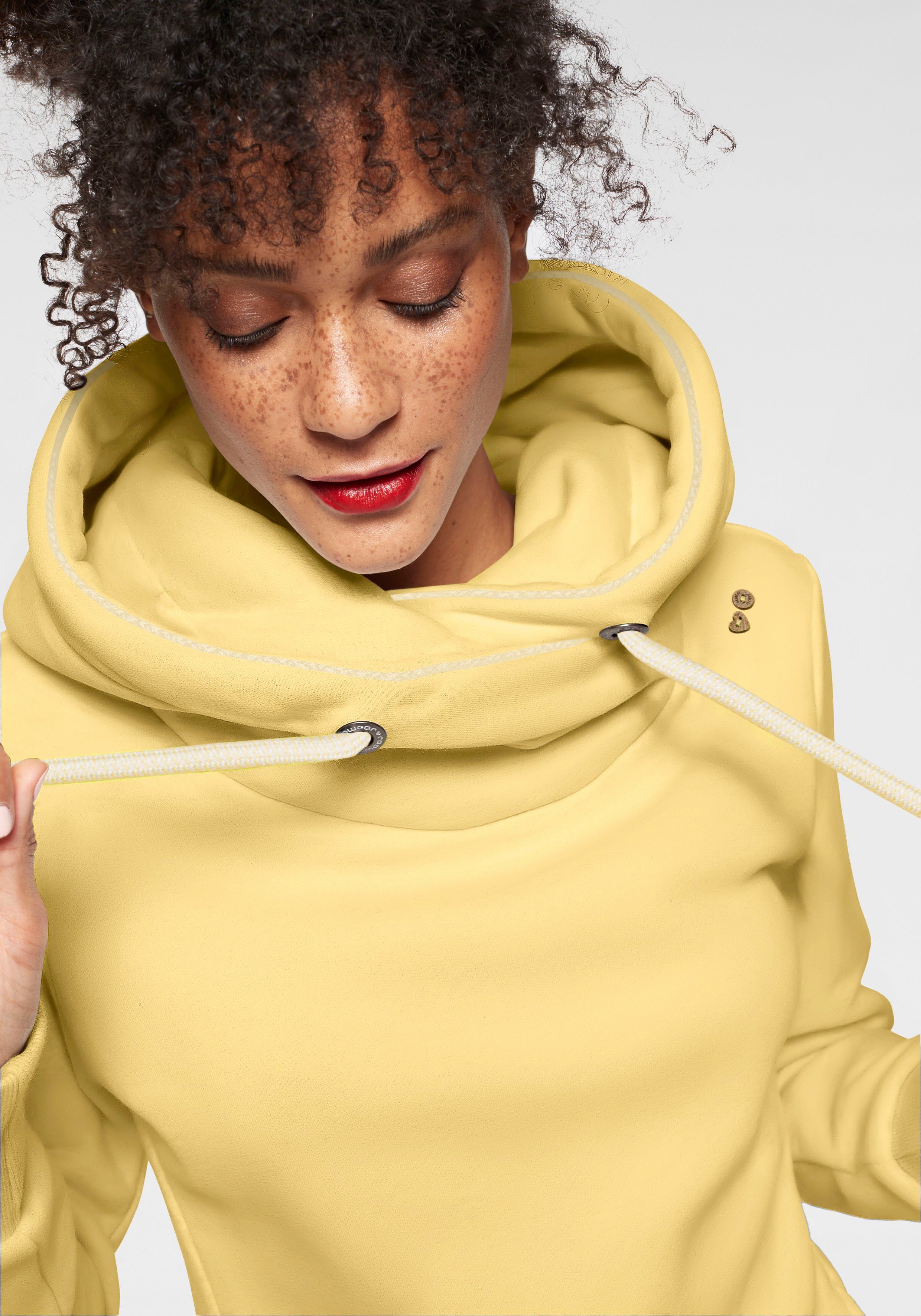 Ragwear Sweatshirt GRIPYBUTTON Sweater mit rustikalen Kordel-Akzenten