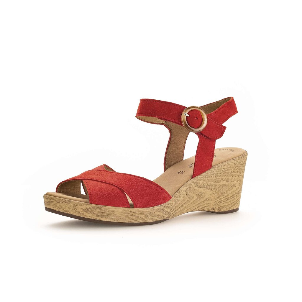 Gabor fashion Keilsandalette rot