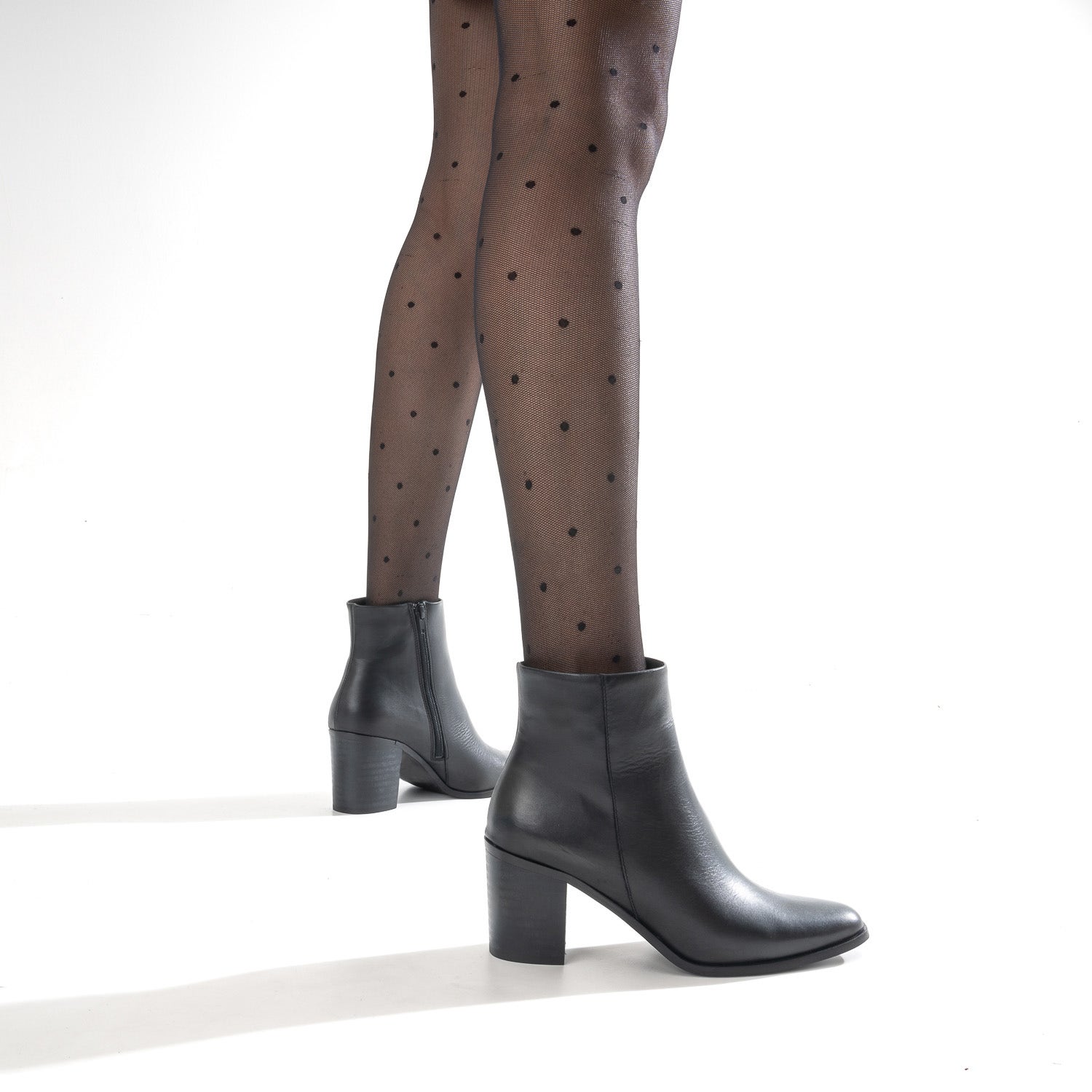 Boots TEXTO noir éco-conçu en cuir