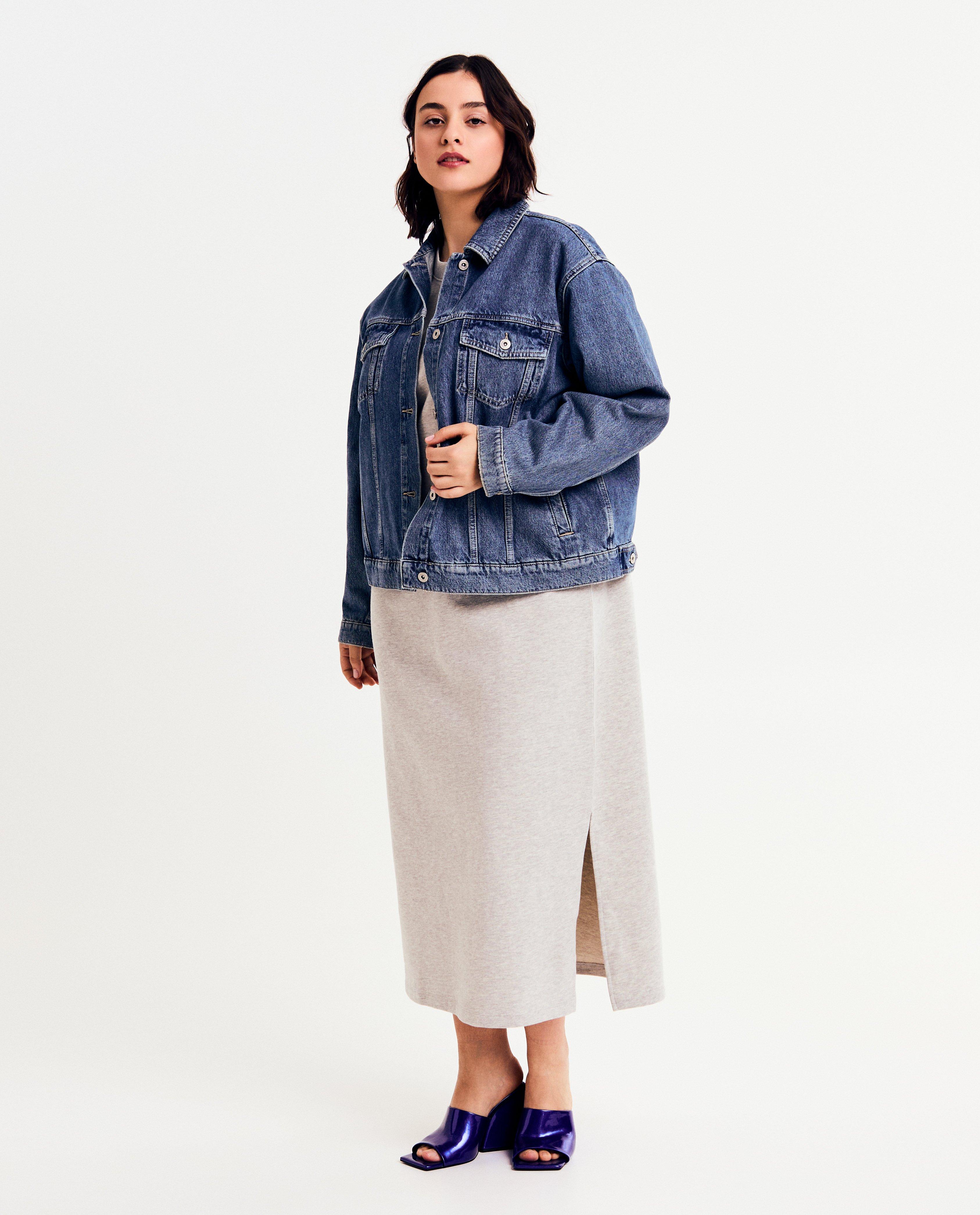 Vestă din denim Sora Blue albastră