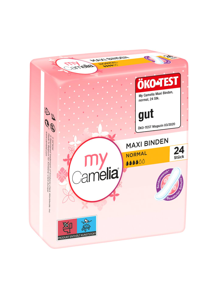 Camelia Maxi Damenbinden Damenhygiene Damen Binden Normal 5 x 24 Stück günstig kaufen onesize
