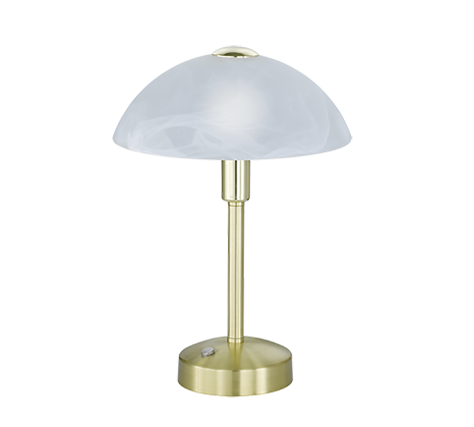 TRIO 1-flg LED Tischleuchte Donna Messing