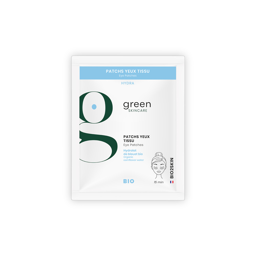 Green Skincare Patchs yeux tissu bio HYDRA Patchs yeux tissus bio HYDRA