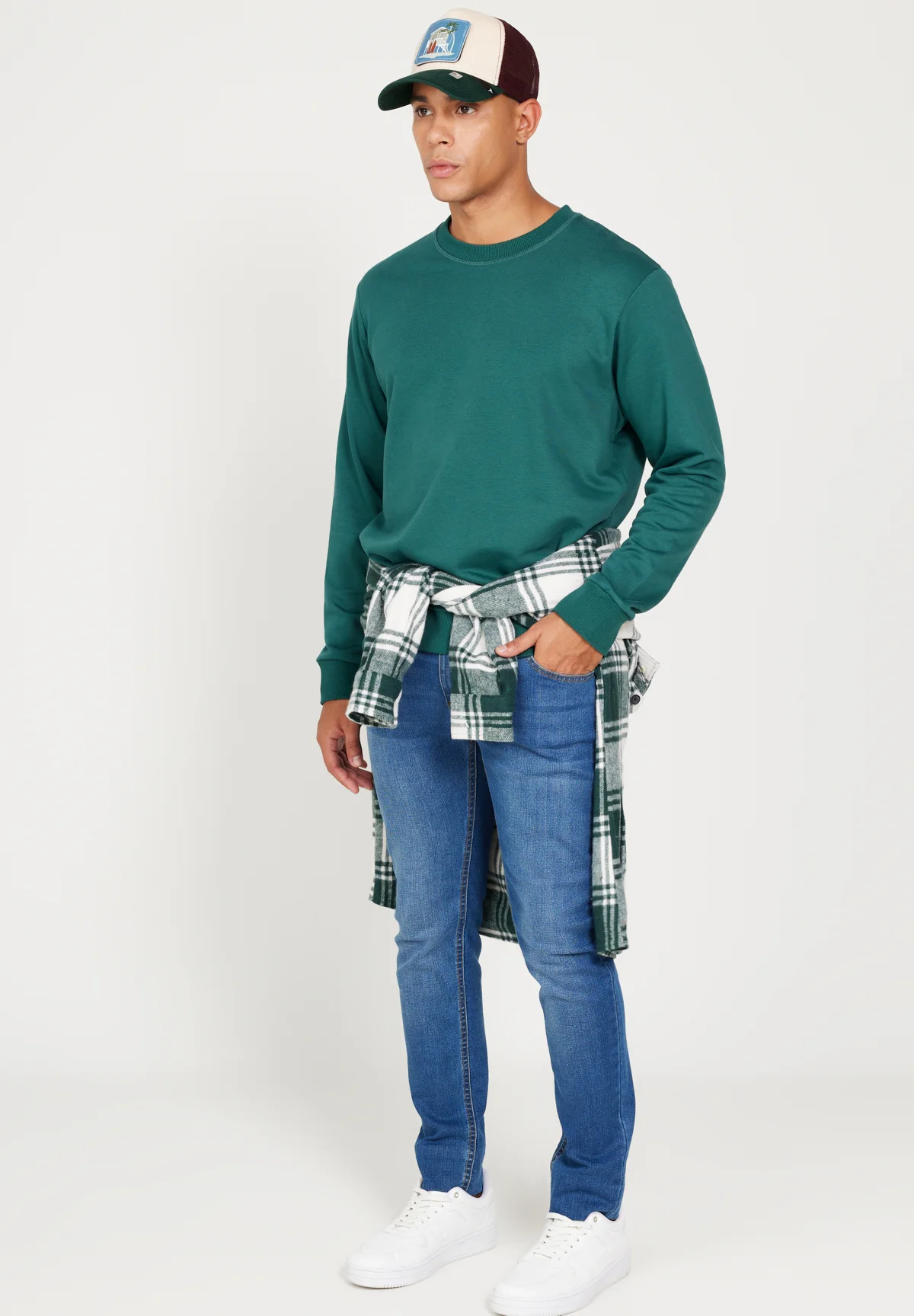 AC&CO / ALTINYILDIZ CLASSICS STANDARD FIT O COLLAR - Sudadera