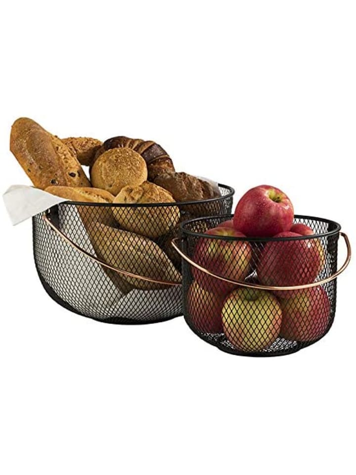 APS Brot und Obstkorb in Schwarz Ø 21 cm, H: 16,5 cm  günstig kaufen onesize