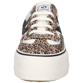 Superga Revolley Microleopard in weiß