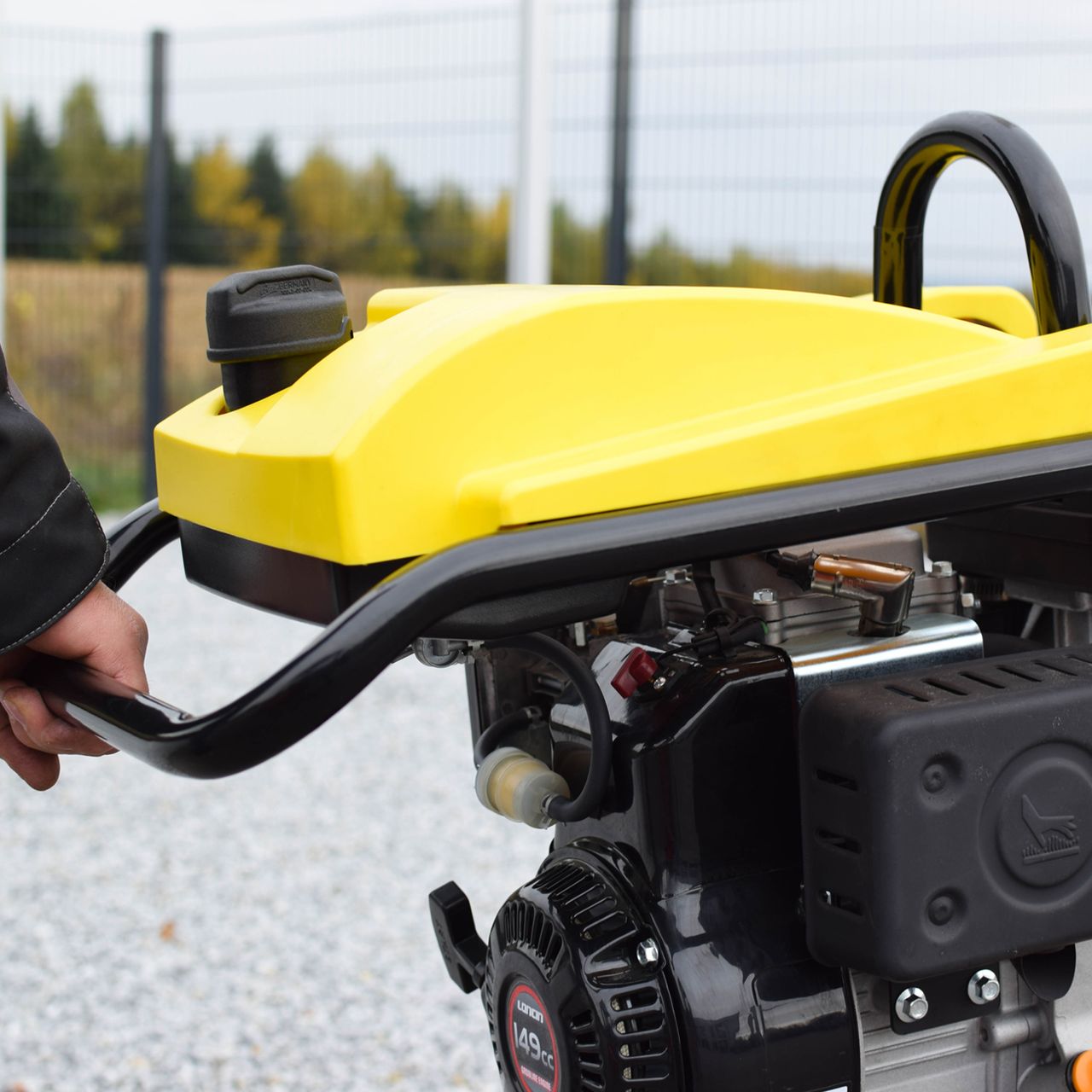 BAMATO Vibrationsstampfer V-90G mit Fahrwerk
