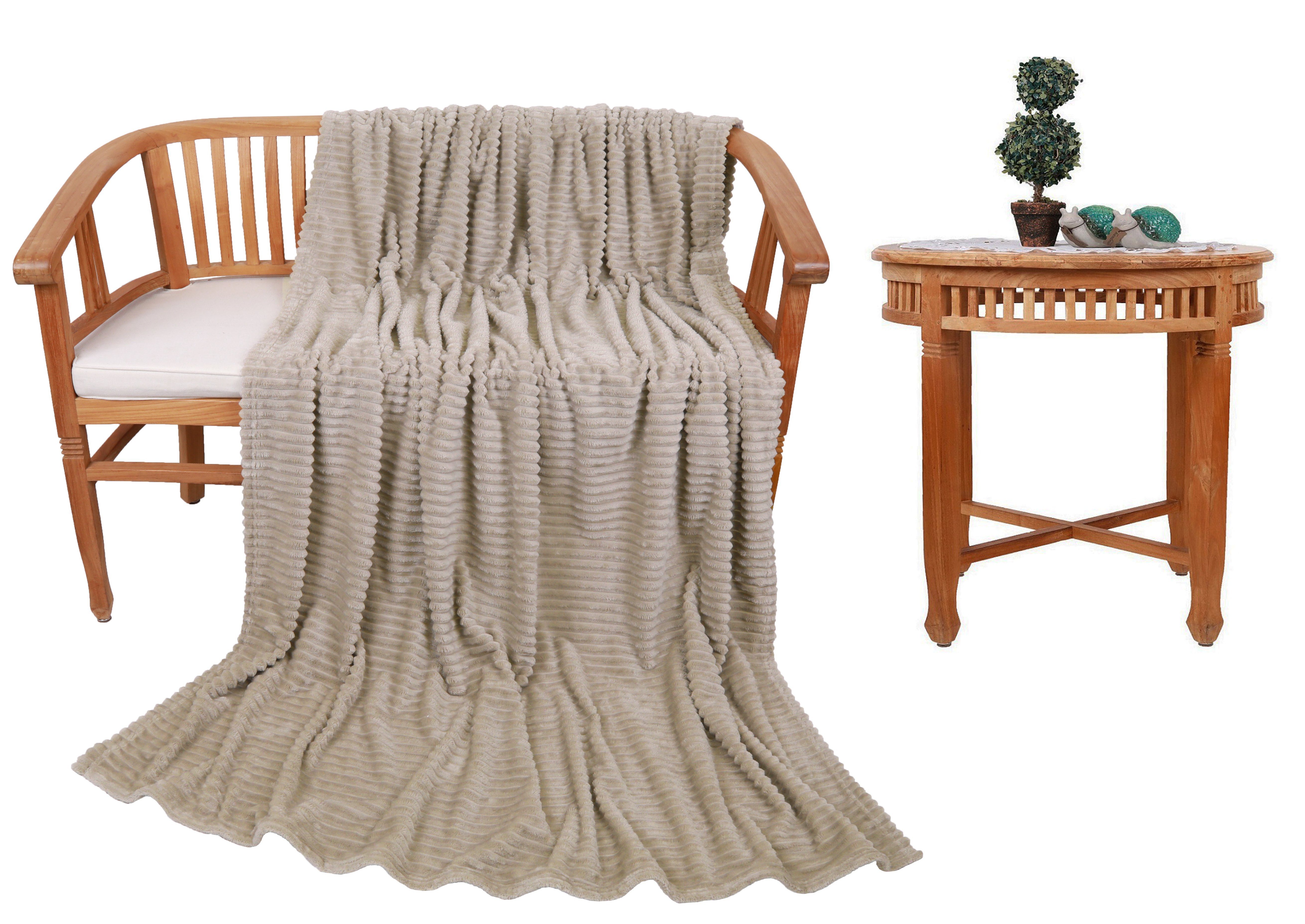 Wohndecke Kuscheldecke BARI Flauschig XXL 150x200 cm, Betz