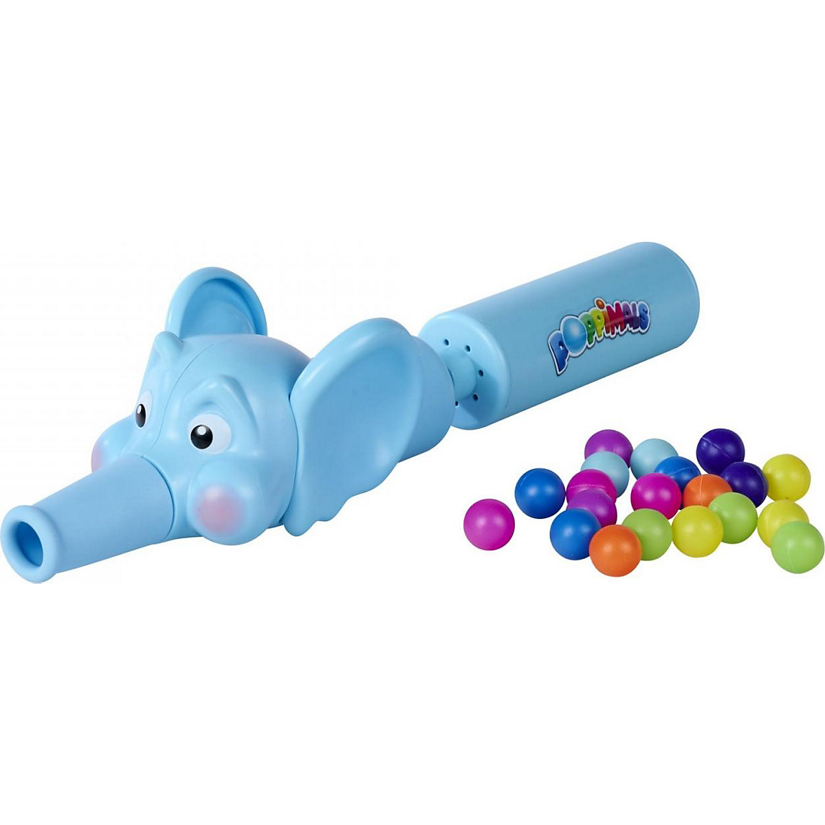 Poppimals Elefant inkl. 20 Bällen - lustige Ballkanone