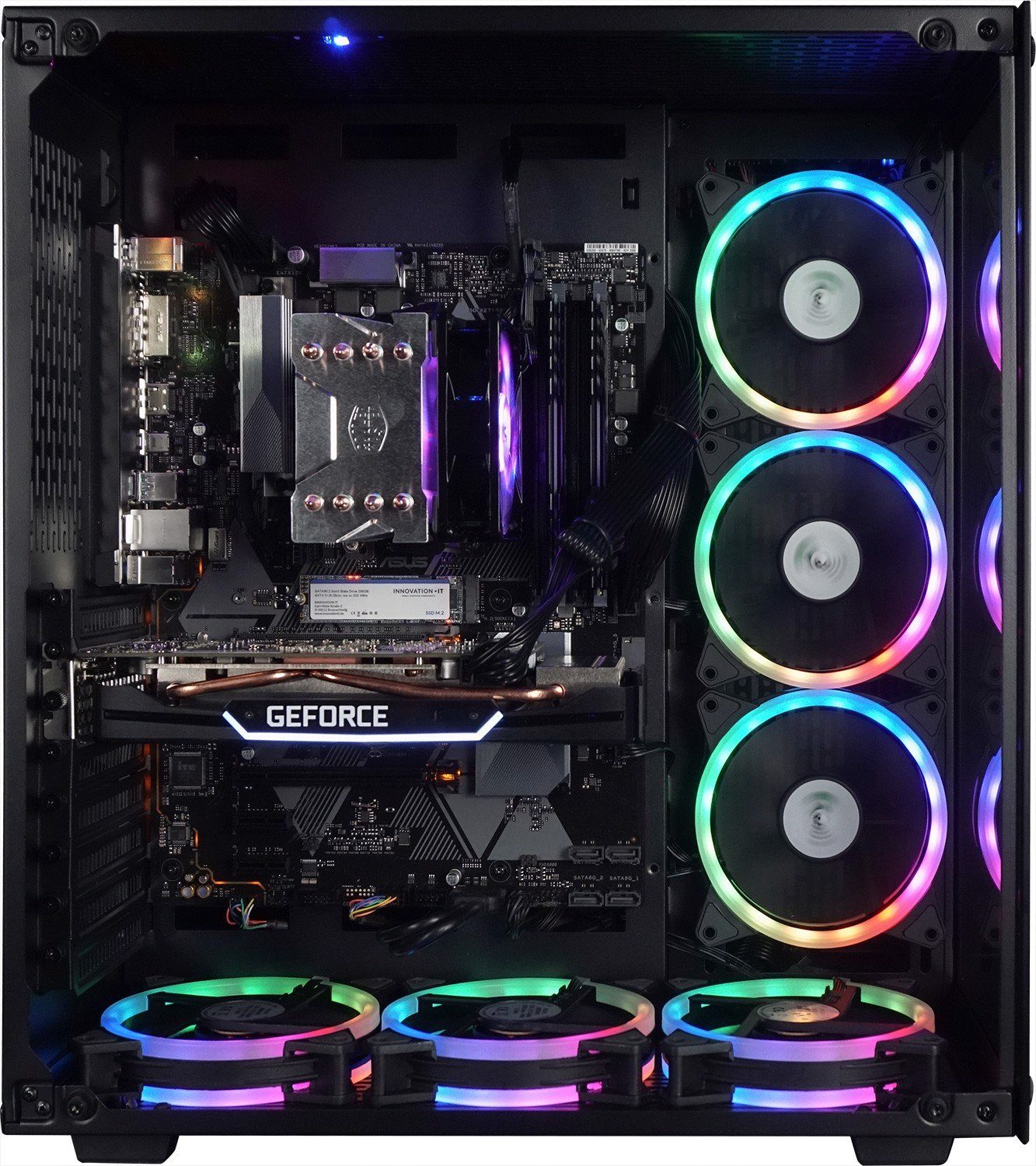 Kiebel Panorama 12 Gaming-PC (Intel Core i7 Intel Core i7-12700F, RTX 4070, 16 GB RAM, 1000 GB SSD, Luftkühlung, RGB-Beleuchtung)