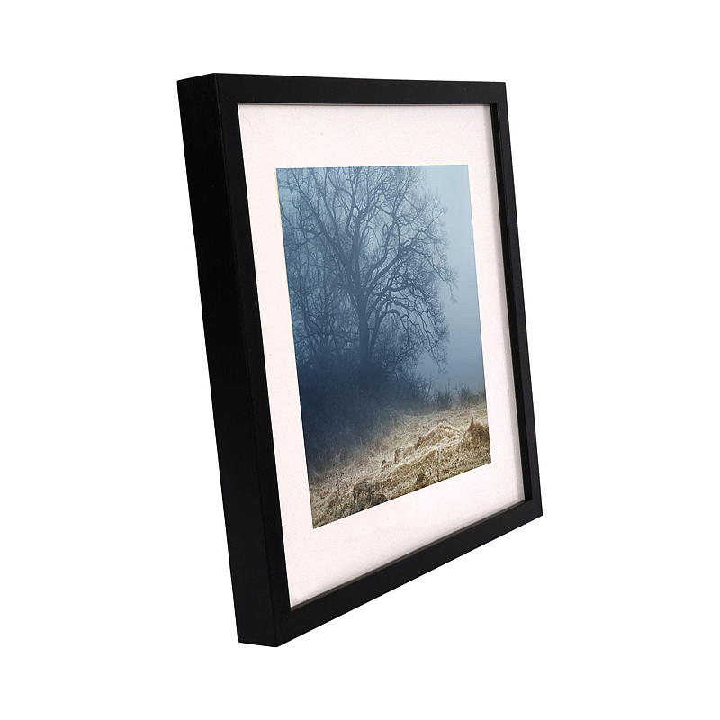 Ramme Cube  m/passepartout 30 x 30 cm, sort