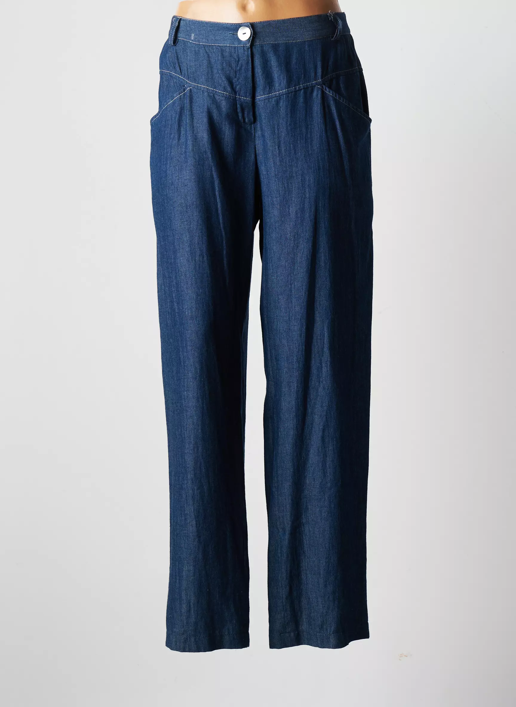 Jumfil Pantalons Droits Femme couleur bleu