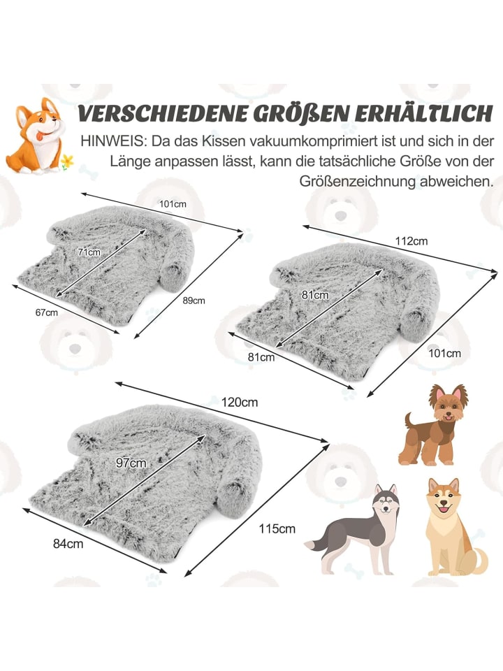 COSTWAY Hundebett 120x115x18cm in Grau günstig kaufen onesize