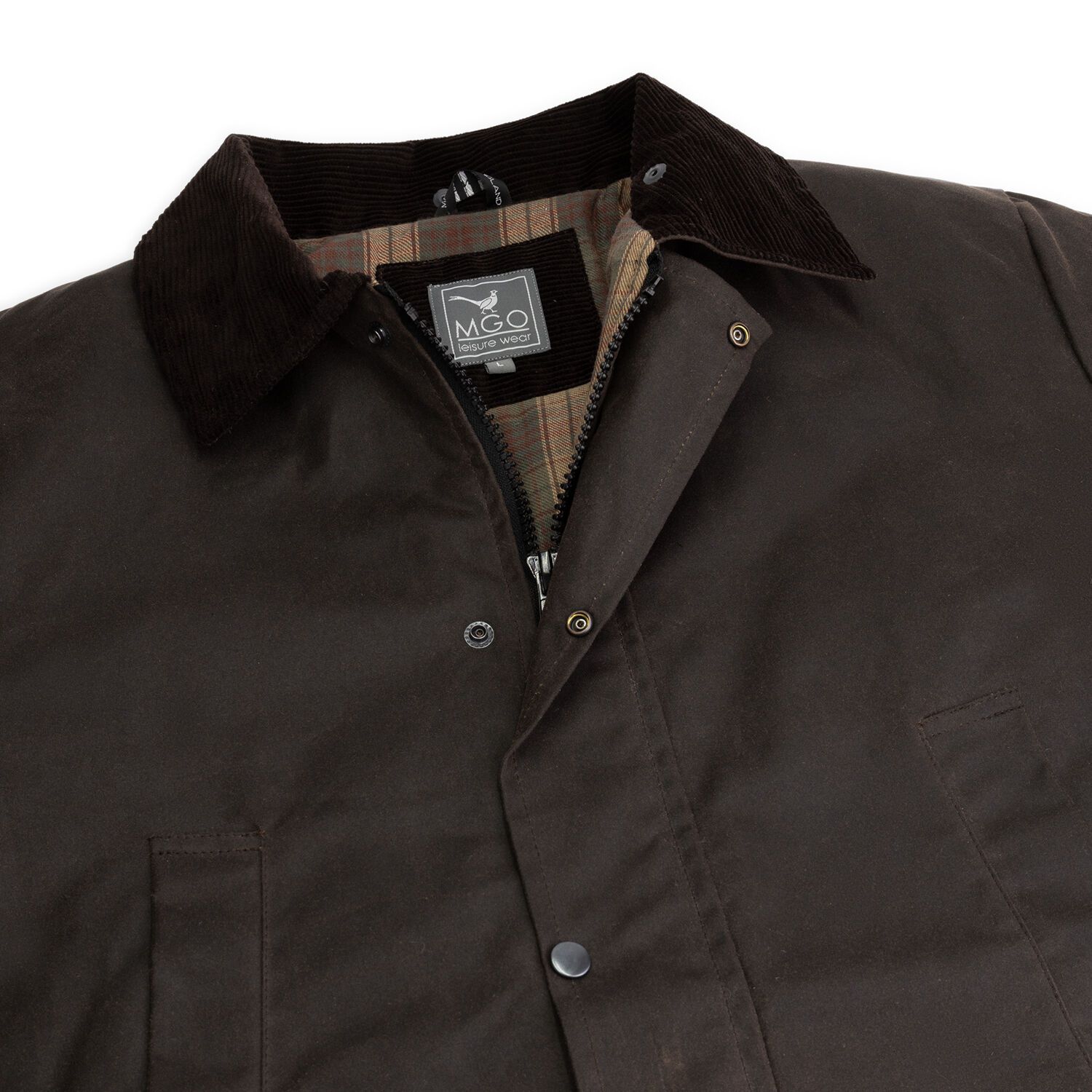 MGO Brandon Brown Herren Wachsjacke