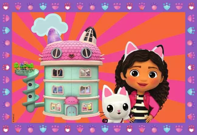CreArt Gabby's Dollhouse - Malen nach Zahlen für Kinder ab 5 Jahren