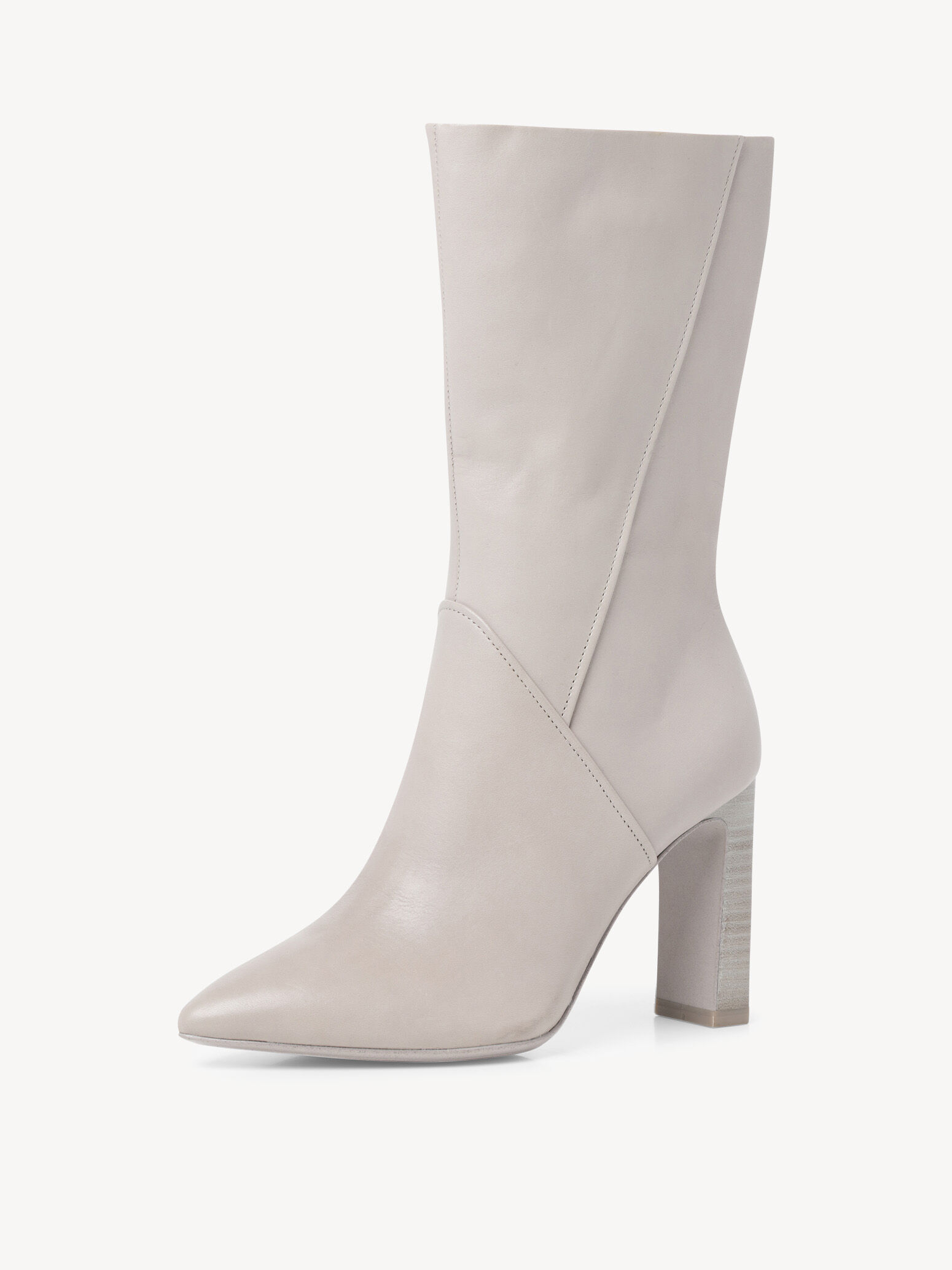 Bottine en cuir - gris