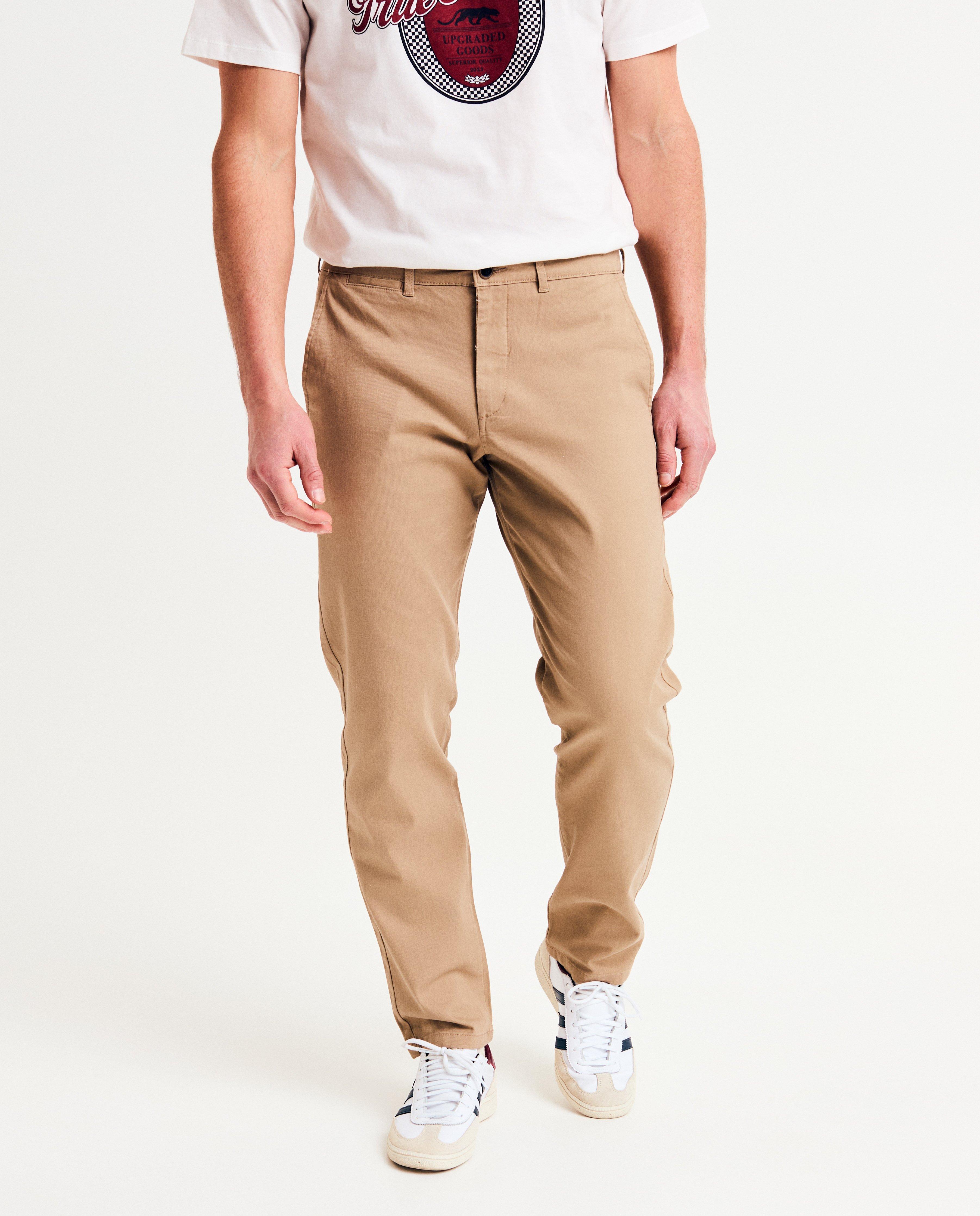 JJ Rebel Brown nadrág, laza szabású bézs