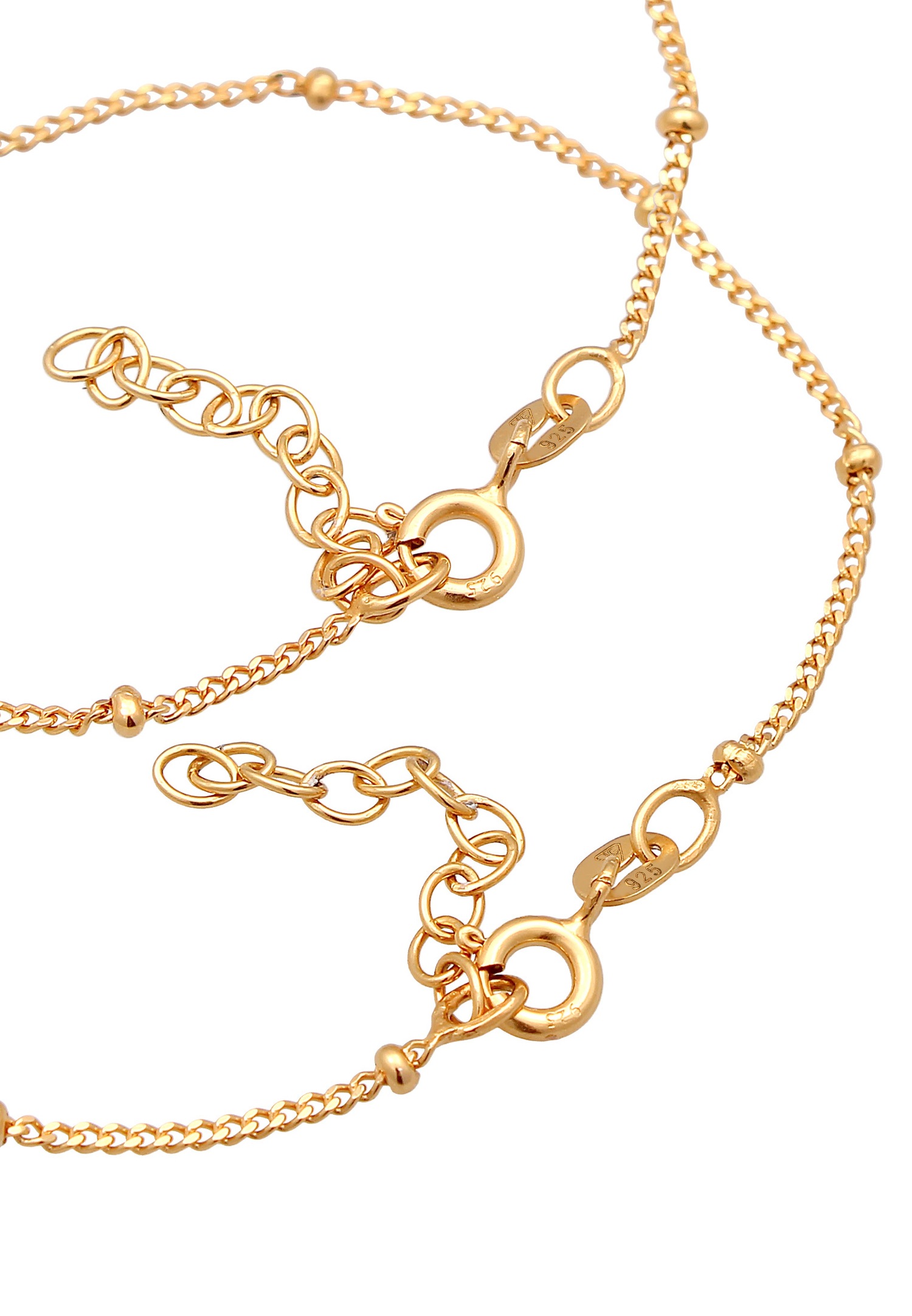 Conjunto básico de madre e hija Elli para mujer con diseño de corazón, en plata de ley 925.