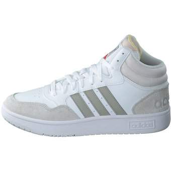 adidas Hoops 3.0 Mid Sneaker in weiß