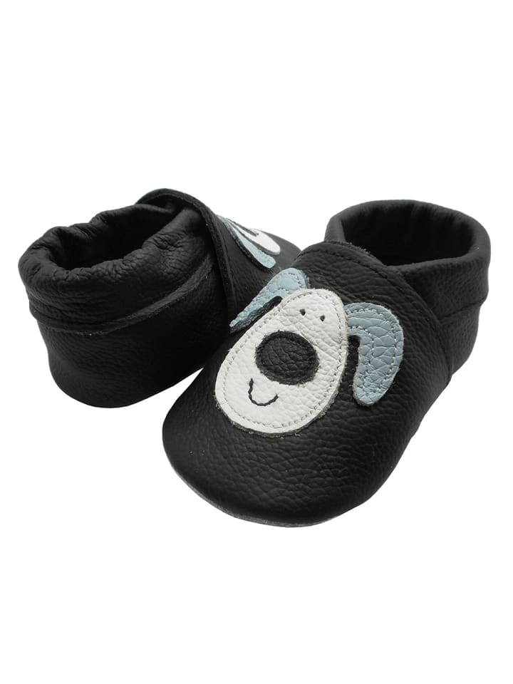 Yalion Leder-Krabbelschuhe 