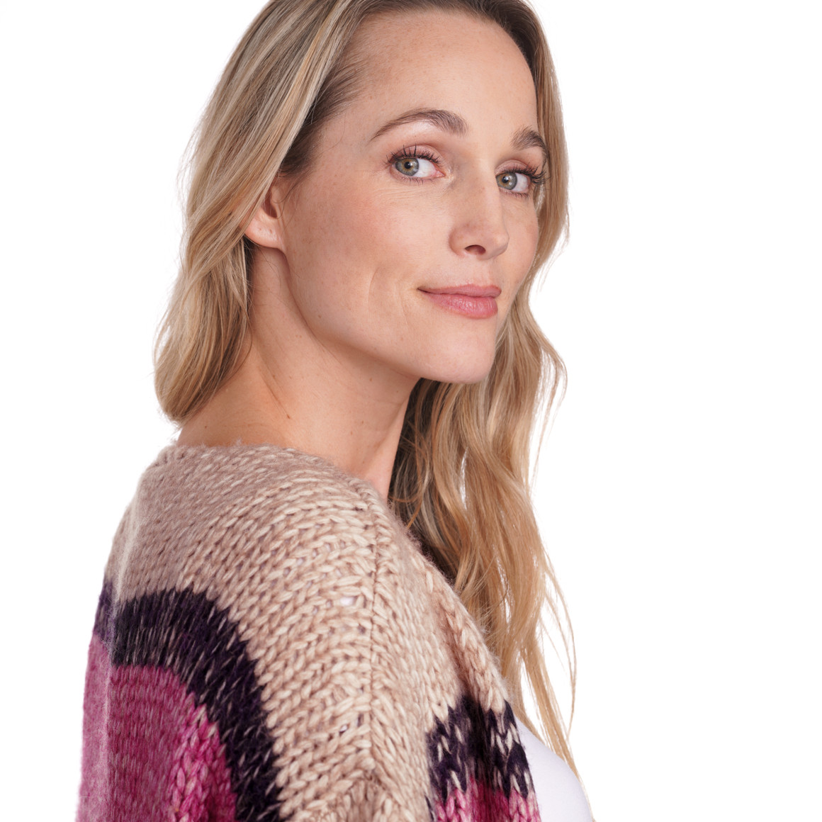 Damen Strickjacke im Streifen-Look
