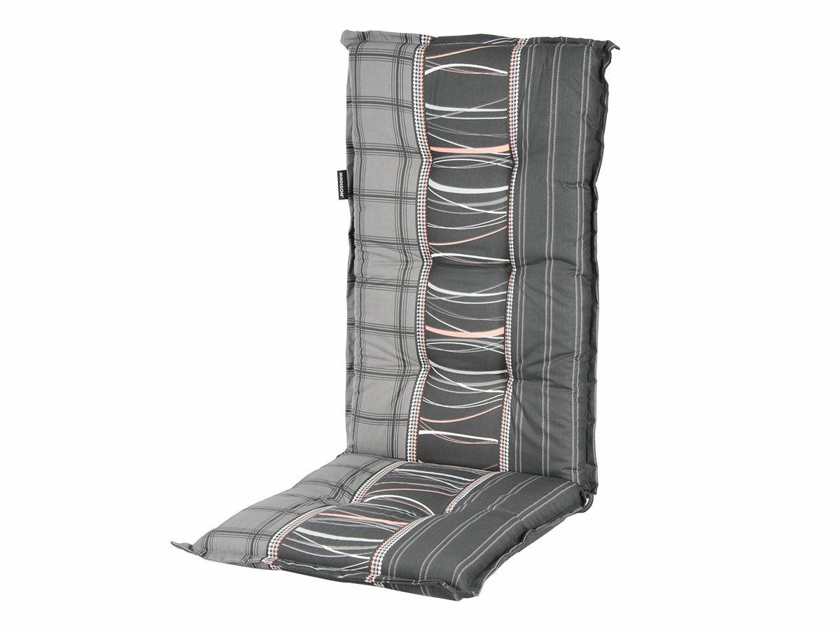 Madison Lines Grey Gartenstuhlauflage mit hohem Rücken