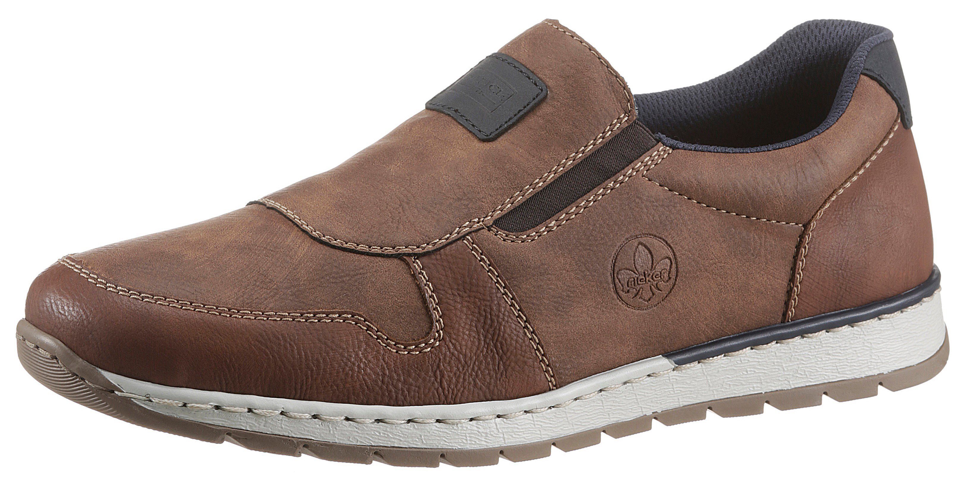 Rieker Slipper mit seitlicher Logoprägung