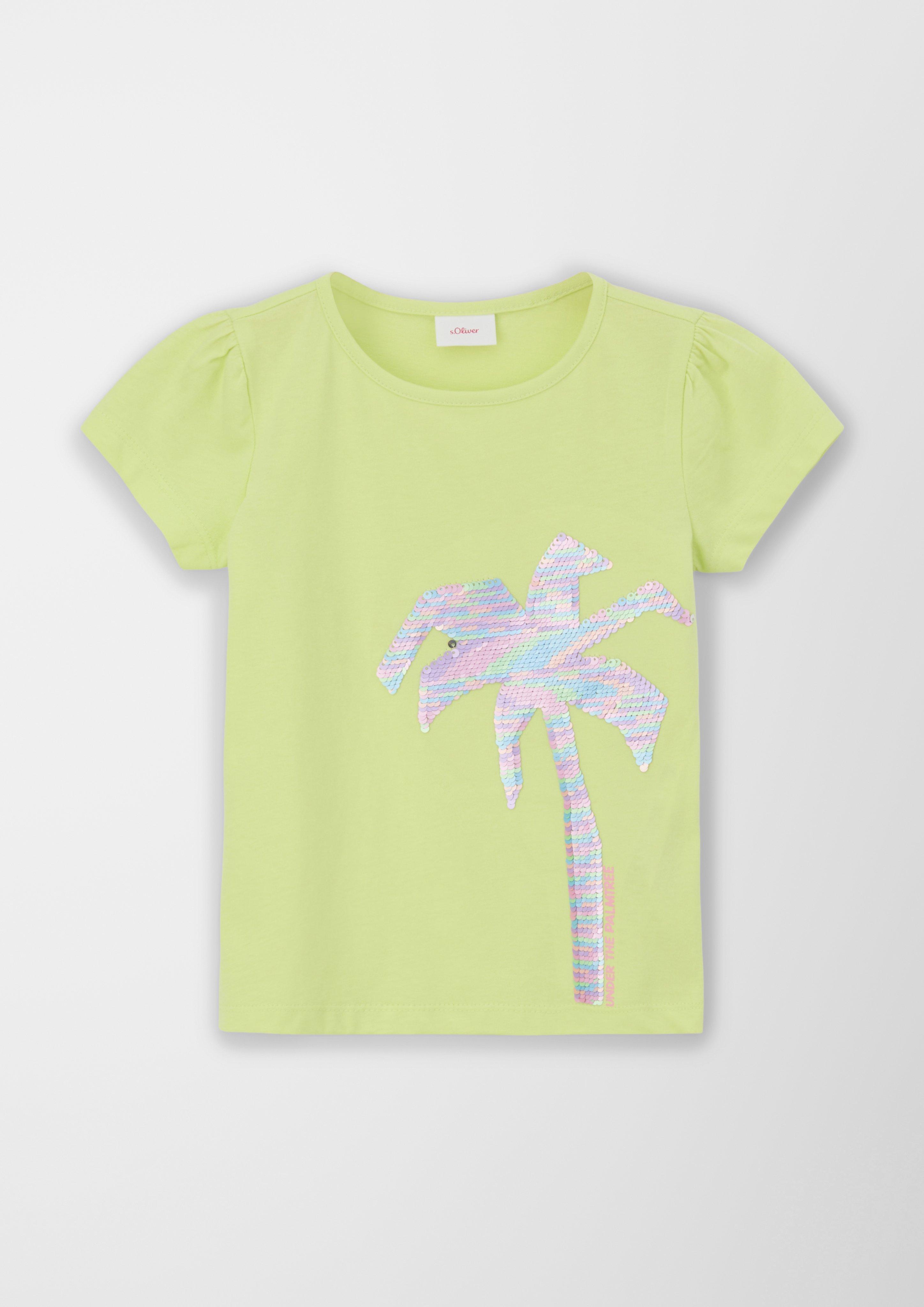 T-Shirt mit Wendepailletten  2130567-7016