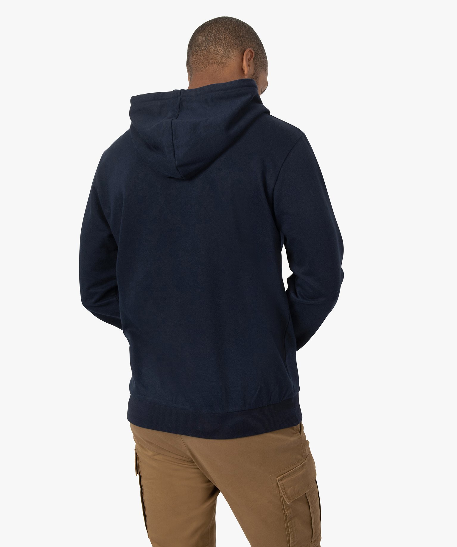 Sweat homme à capuche avec inscription contrastante | GEMO