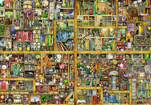 Puzzle 18000 Teile - Magisches Bücherregal XXL