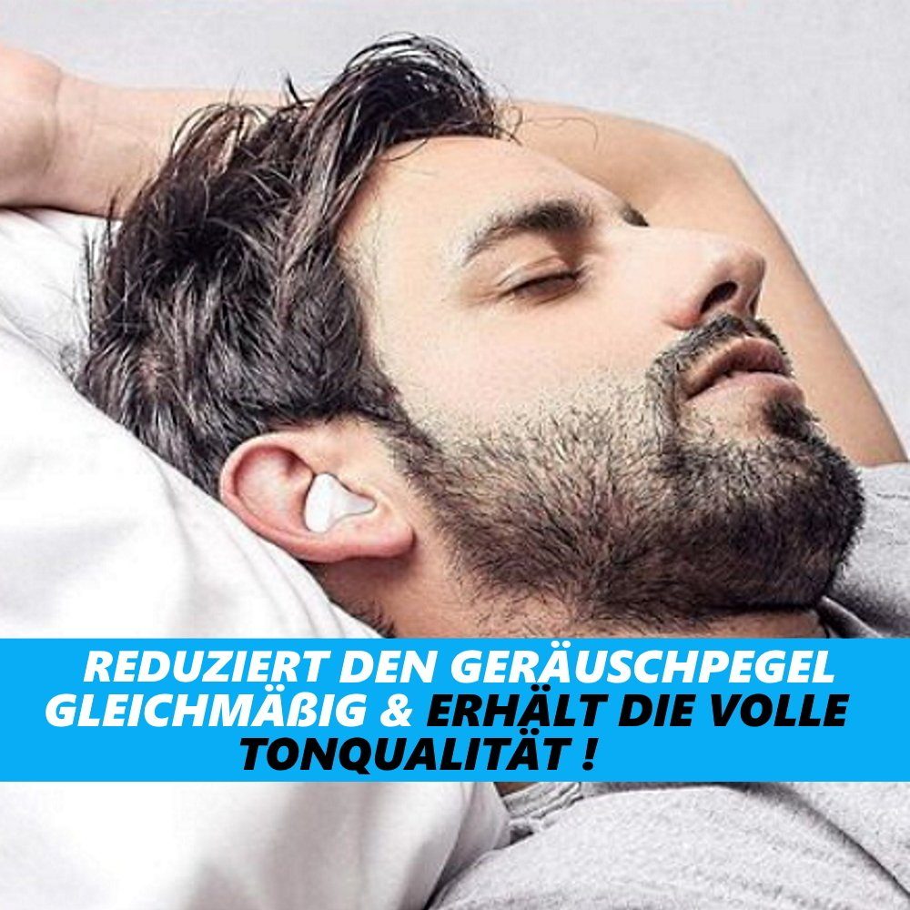 MAVURA Gehörschutzstöpsel SoundGuard Gehörschutz Stöpsel Silikon Ohrstöpsel Schlafen Lärm, Konzert Ohr Stöpsel Schwimmen wiederverwendbar [8 Paar]