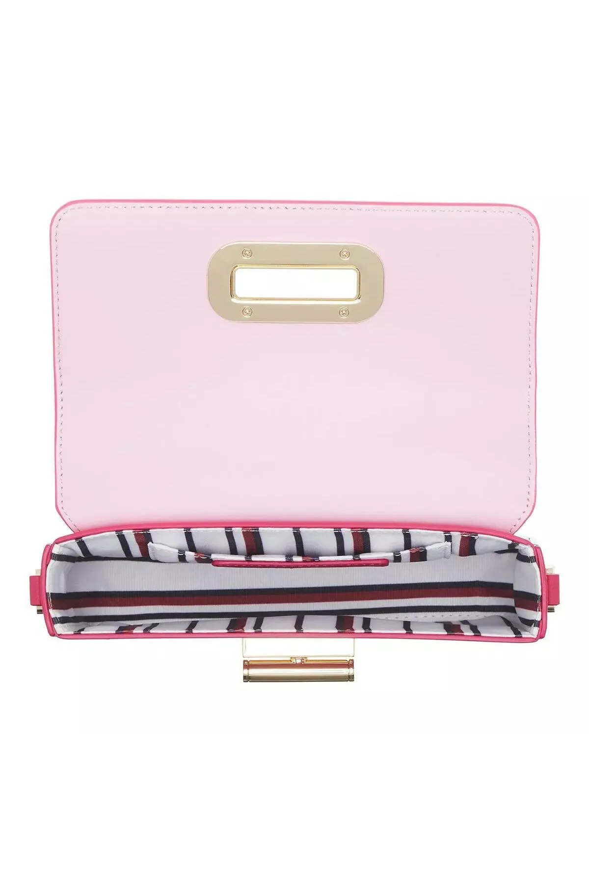 Tommy Hilfiger  Turnlock Leder Journee TL Helles Kirschrot